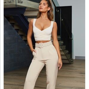 TAILOR TO YOU BELTED HIGH WAISTED TROUSERS